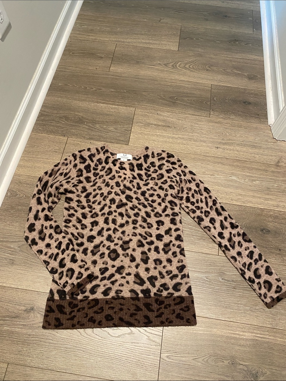 Leopard cashmere sweater
